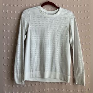 Lululemon‎ Breeze By Long Sleeve Laser Cut Sz 4 White